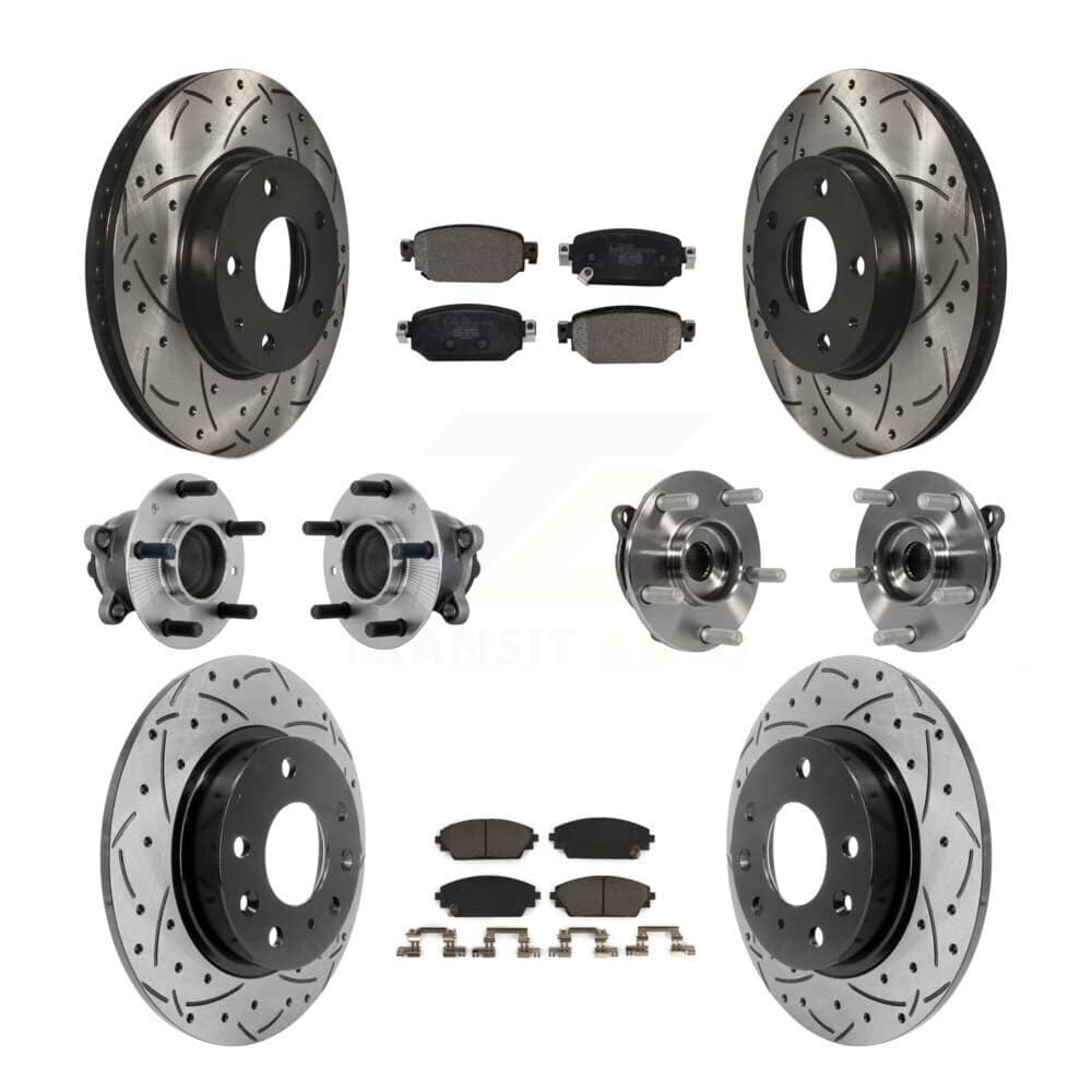Transit Auto - KBB-131525 - Front and Rear Wheel Bearing and Hub Assembly Kits