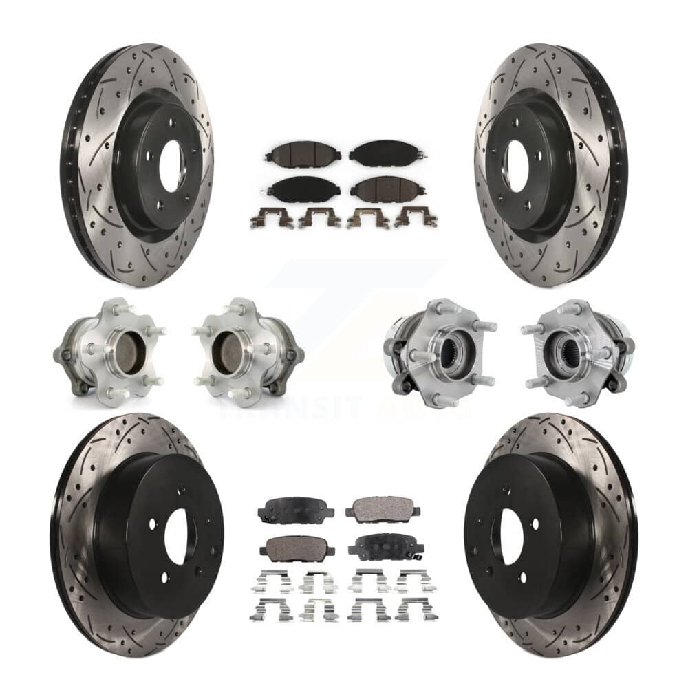 Transit Auto - KBB-131527 - Front and Rear Wheel Bearing and Hub Assembly Kits