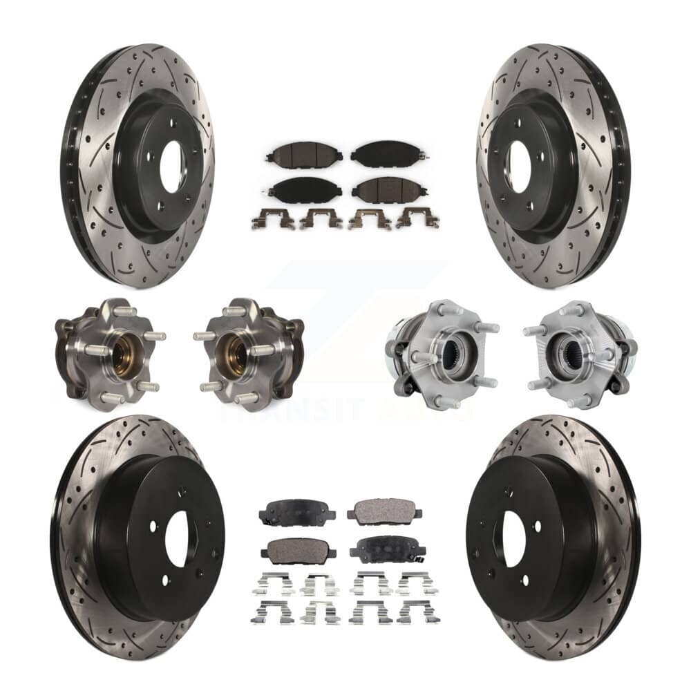 Transit Auto - KBB-131528 - Front and Rear Wheel Bearing and Hub Assembly Kits