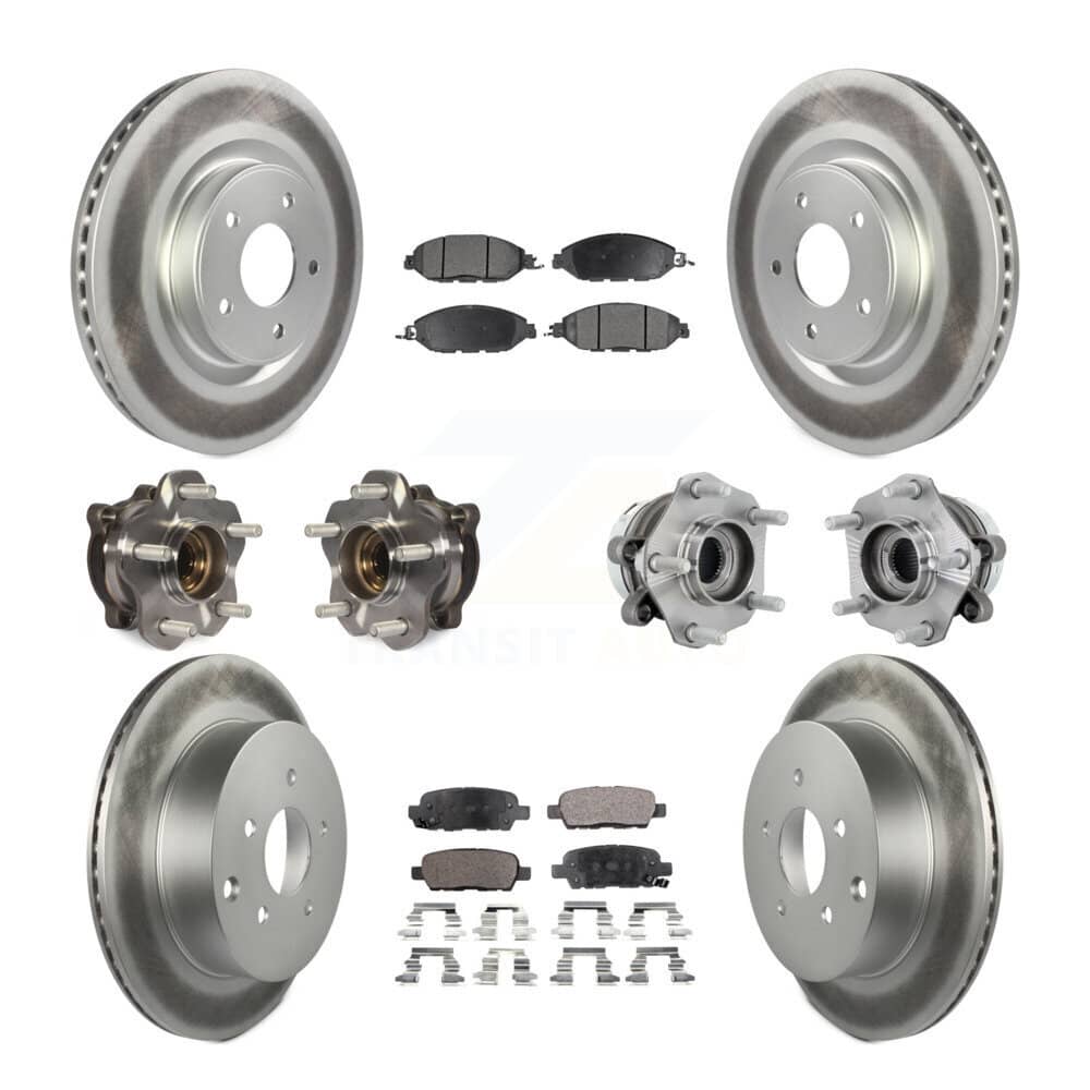 Transit Auto - KBB-131792 - Front and Rear Wheel Bearing and Hub Assembly Kits