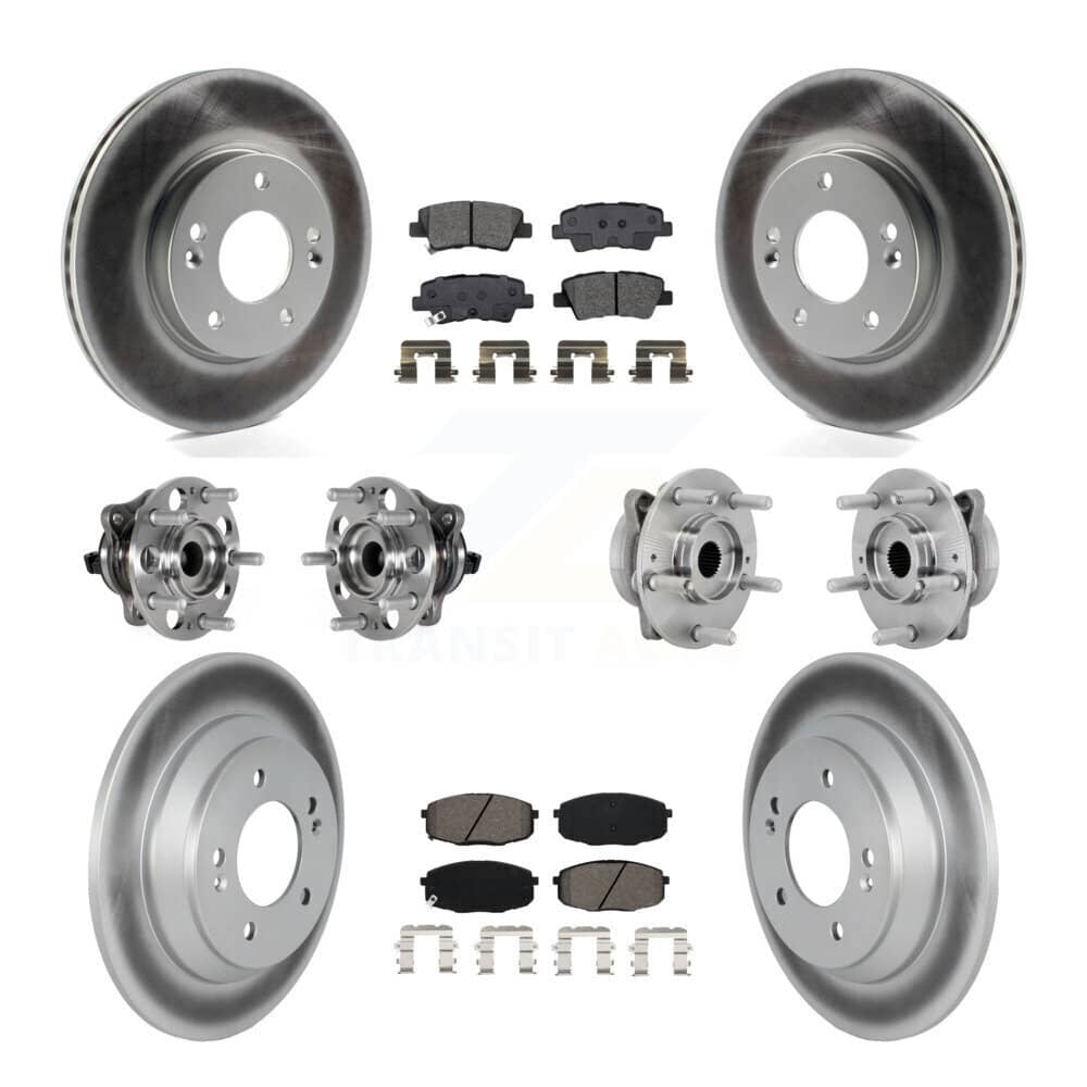 Transit Auto - KBB-131888 - Front and Rear Wheel Bearing and Hub Assembly Kits