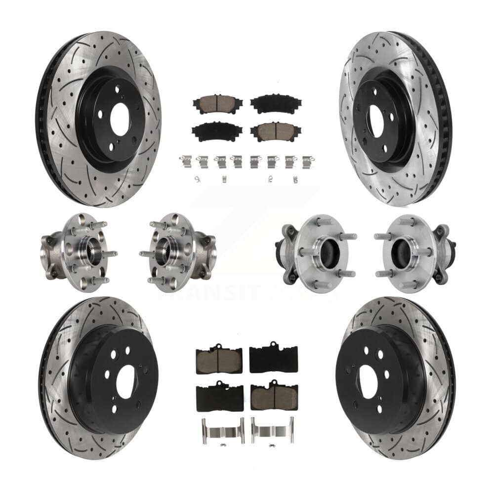 Transit Auto - KBB-132699 - Front and Rear Wheel Bearing and Hub Assembly Kits