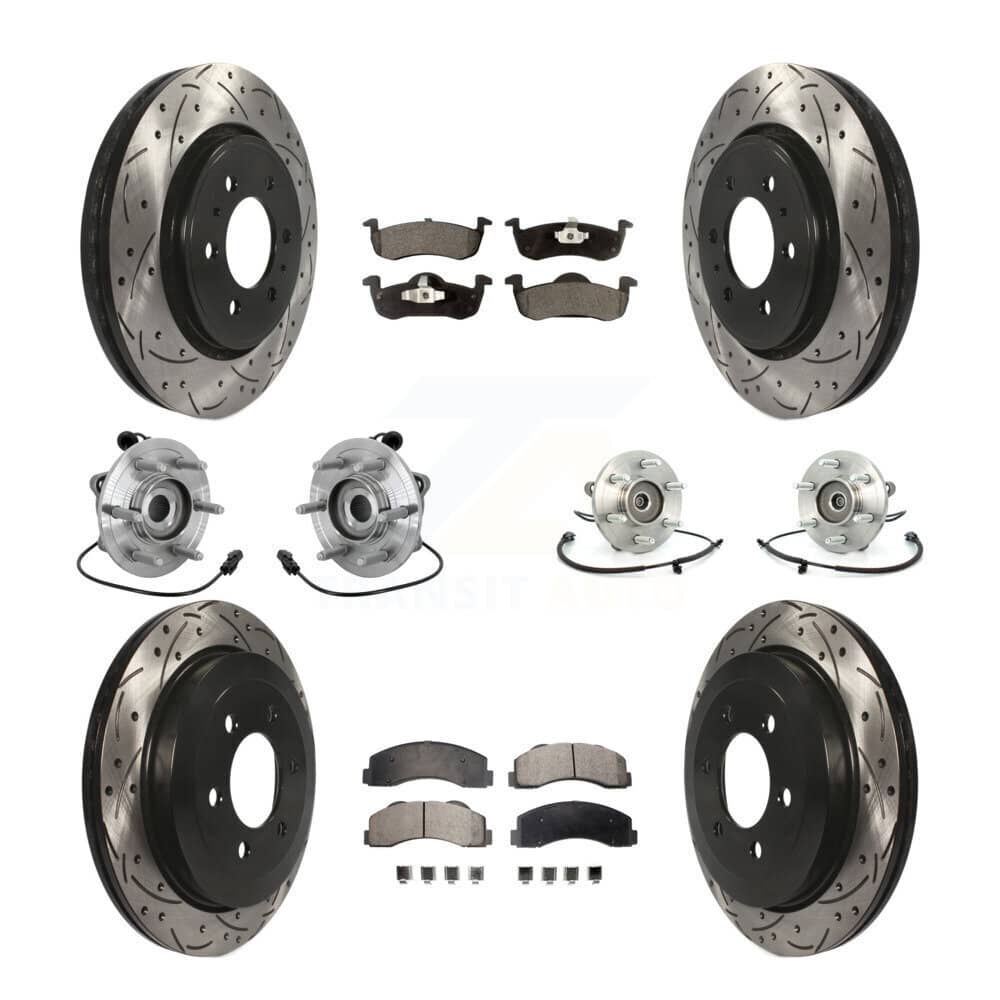 Transit Auto - KBB-132753 - Front and Rear Wheel Bearing and Hub Assembly Kits