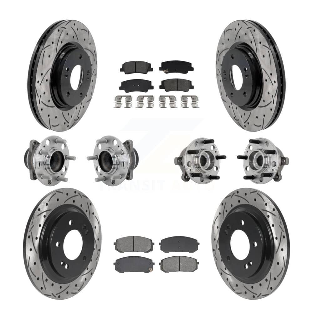 Transit Auto - KBB-132804 - Front and Rear Wheel Bearing and Hub Assembly Kits