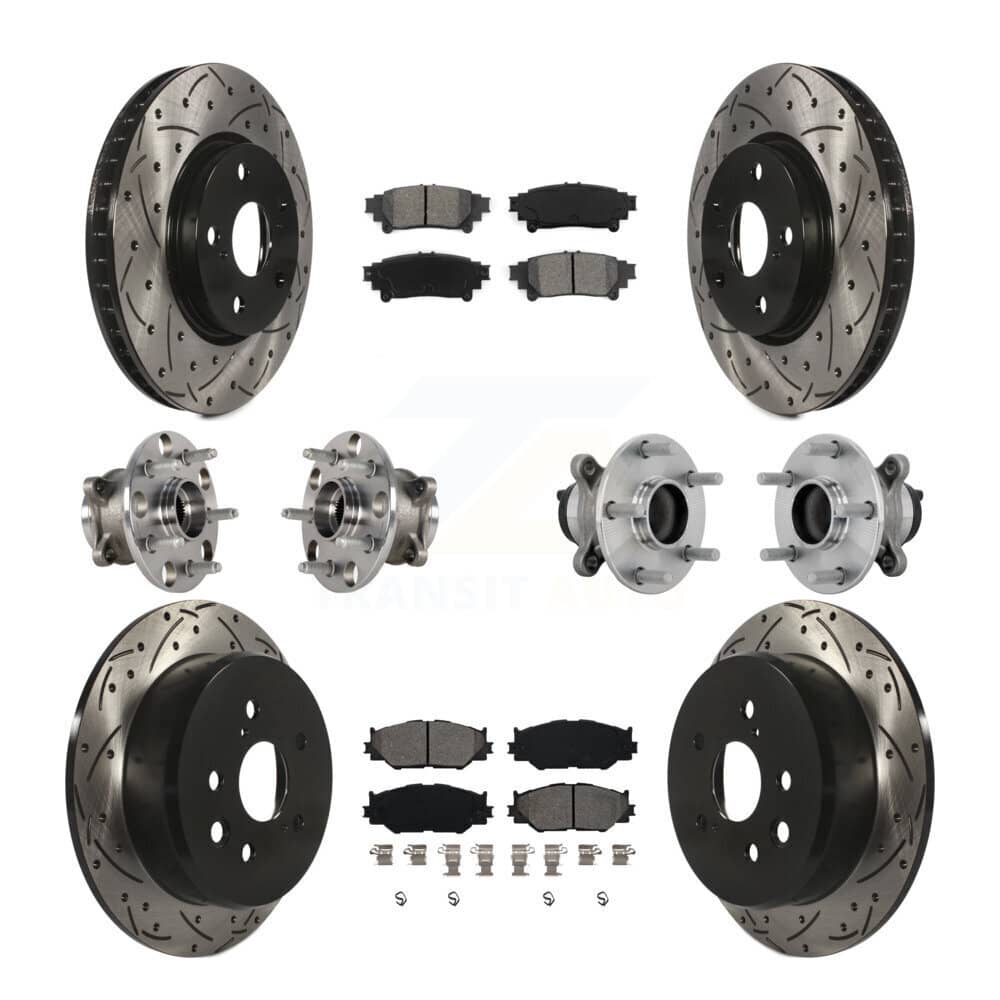 Transit Auto - KBB-132824 - Front and Rear Wheel Bearing and Hub Assembly Kits