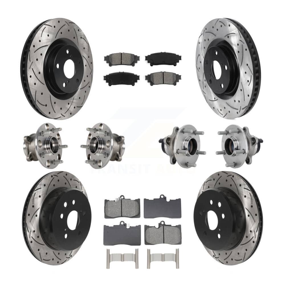 Transit Auto - KBB-132826 - Front and Rear Wheel Bearing and Hub Assembly Kits