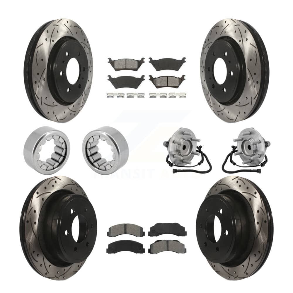 Transit Auto - KBB-132855 - Front and Rear Wheel Bearing and Hub Assembly Kits