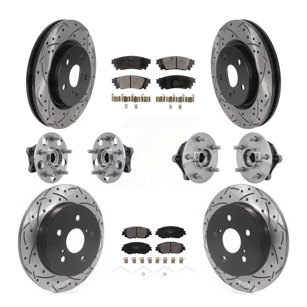 Transit Auto - KBB-132864 - Front and Rear Wheel Bearing and Hub Assembly Kits