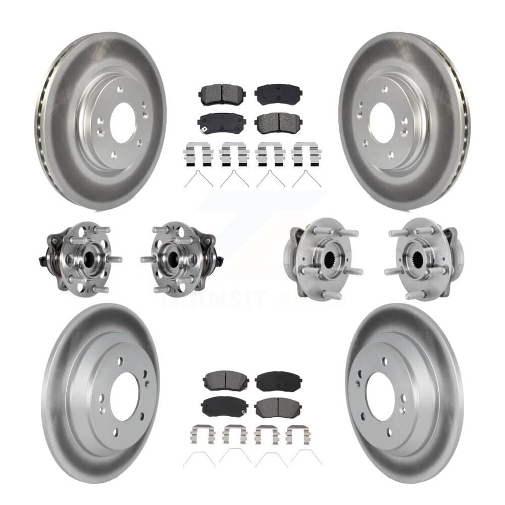 Transit Auto - KBB-133198 - Front and Rear Wheel Bearing and Hub Assembly Kits
