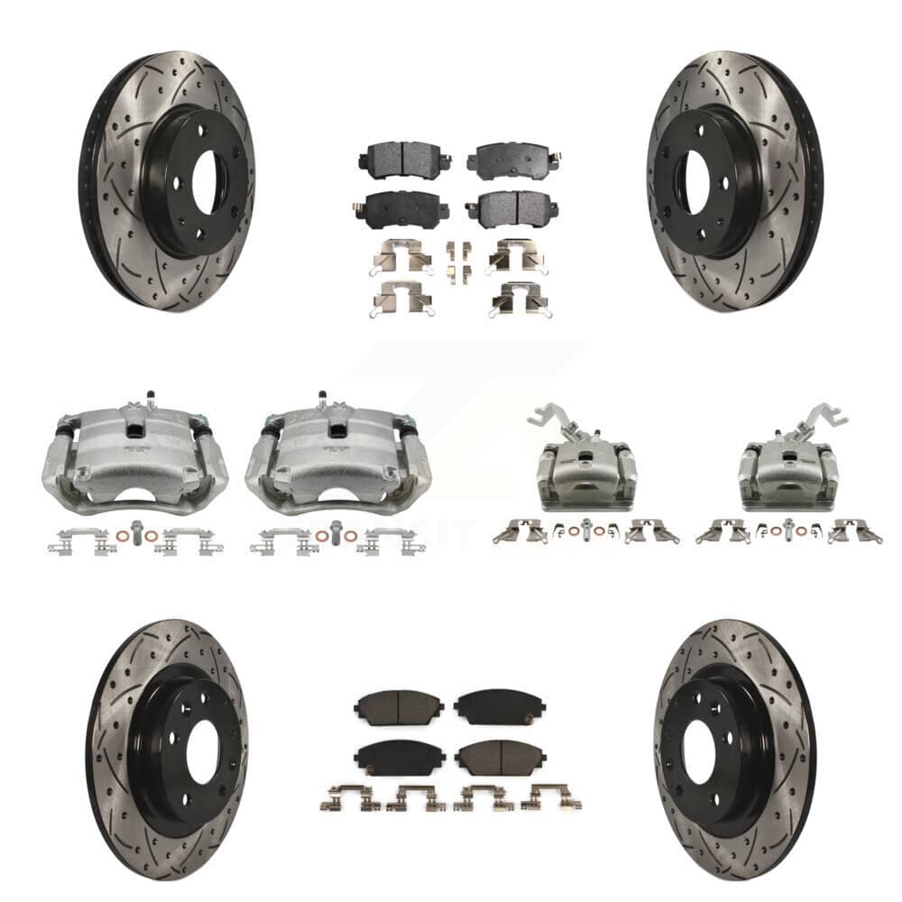 Transit Auto - KCD-100254T - Front and Rear Disc Brake Kits