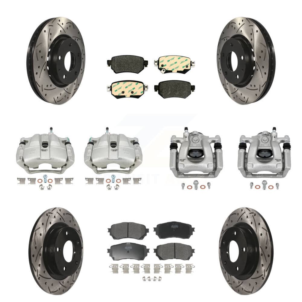 Transit Auto - KCD-100347P - Front and Rear Disc Brake Kits