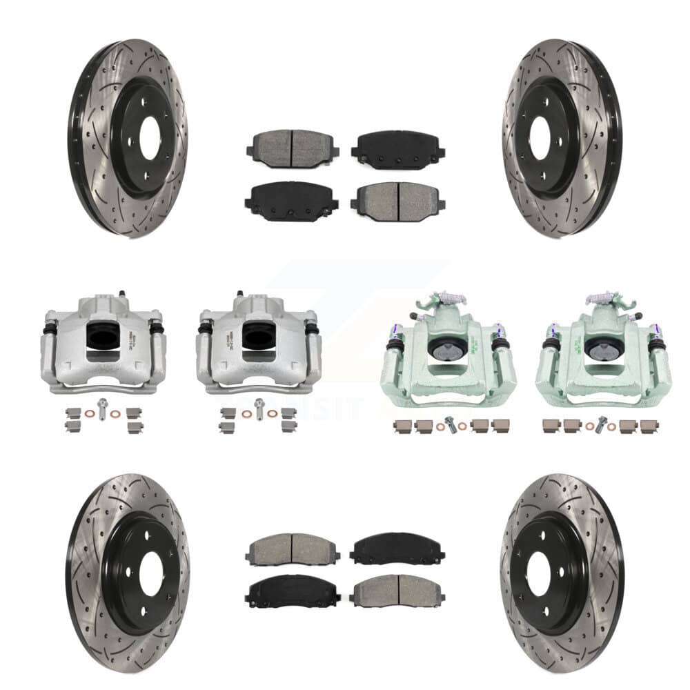 Transit Auto - KCD-100358S - Front and Rear Disc Brake Kits
