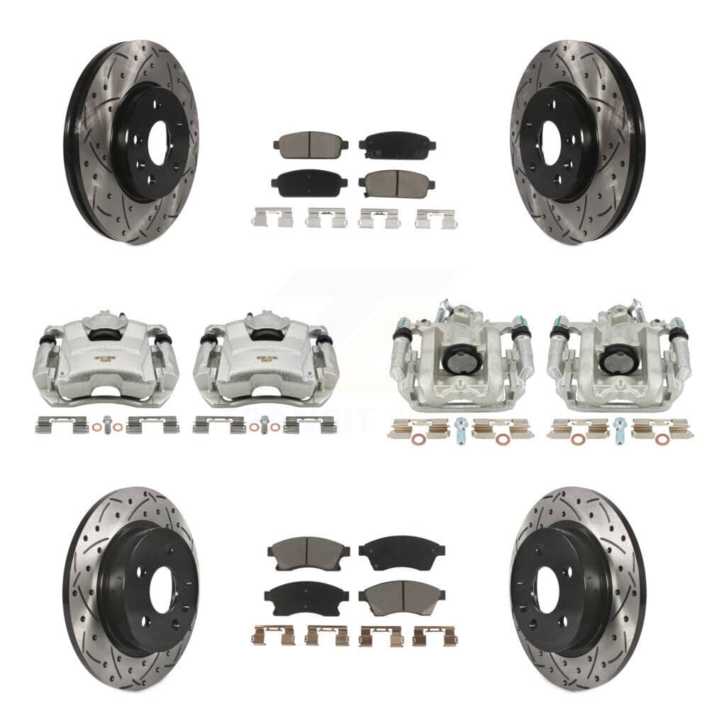 Transit Auto - KCD-100371C - Front and Rear Disc Brake Kits