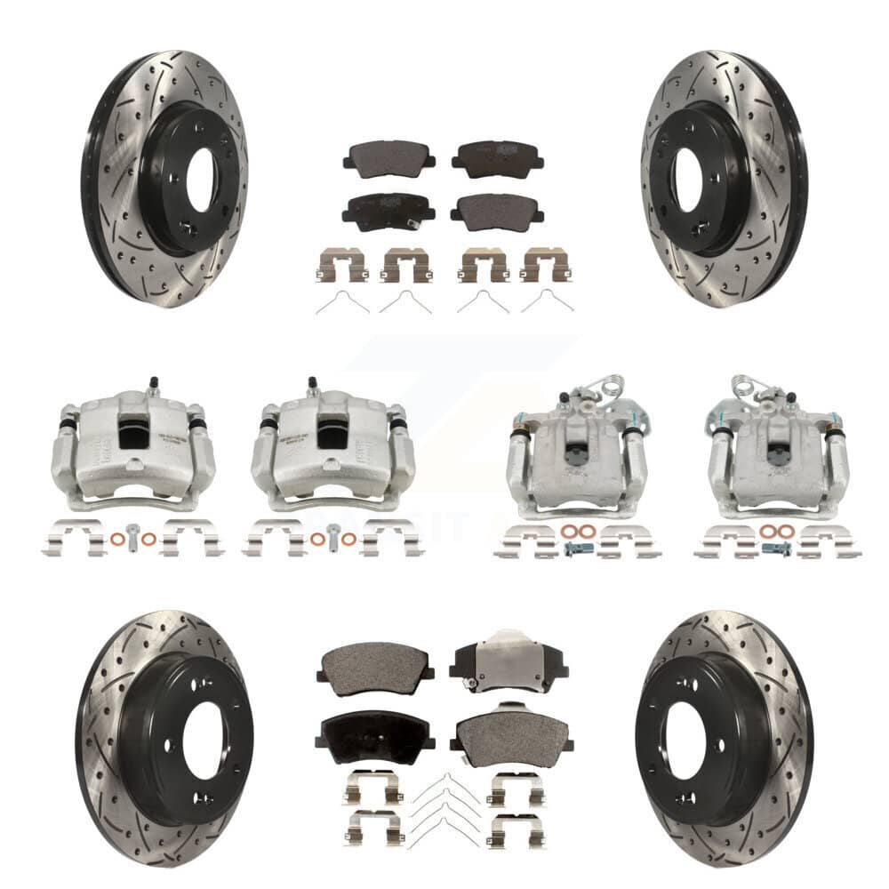 Transit Auto - KCD-100429T - Front and Rear Disc Brake Kits