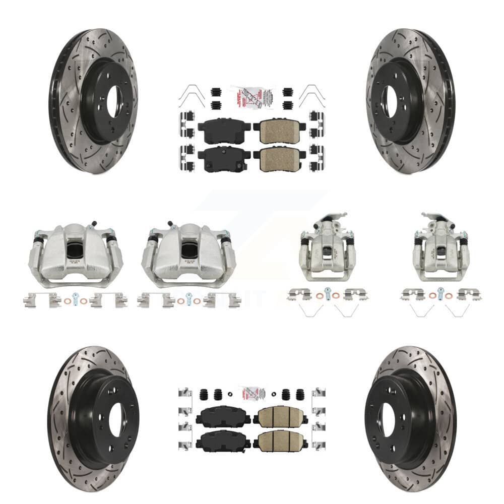 Transit Auto - KCD-100927N - Front and Rear Disc Brake Kits