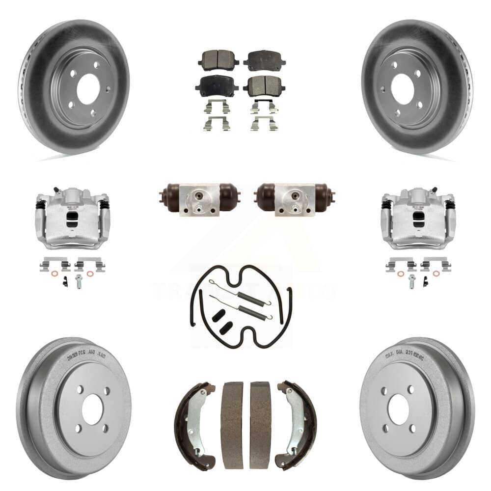 Transit Auto - KCG-100371T - Front and Rear Disc Brake Kits