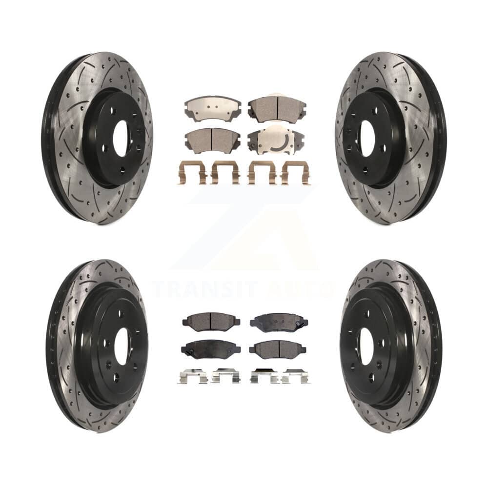 Transit Auto - KDF-100195 - Front and Rear Disc Brake Kits