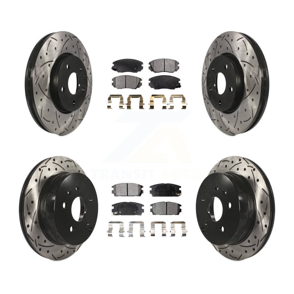 Transit Auto - KDF-100196 - Front and Rear Disc Brake Kits