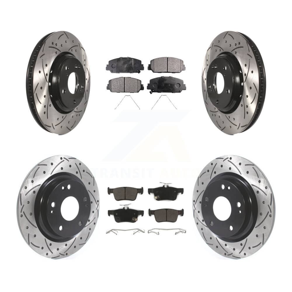 Transit Auto - KDF-100680 - Front and Rear Disc Brake Kits