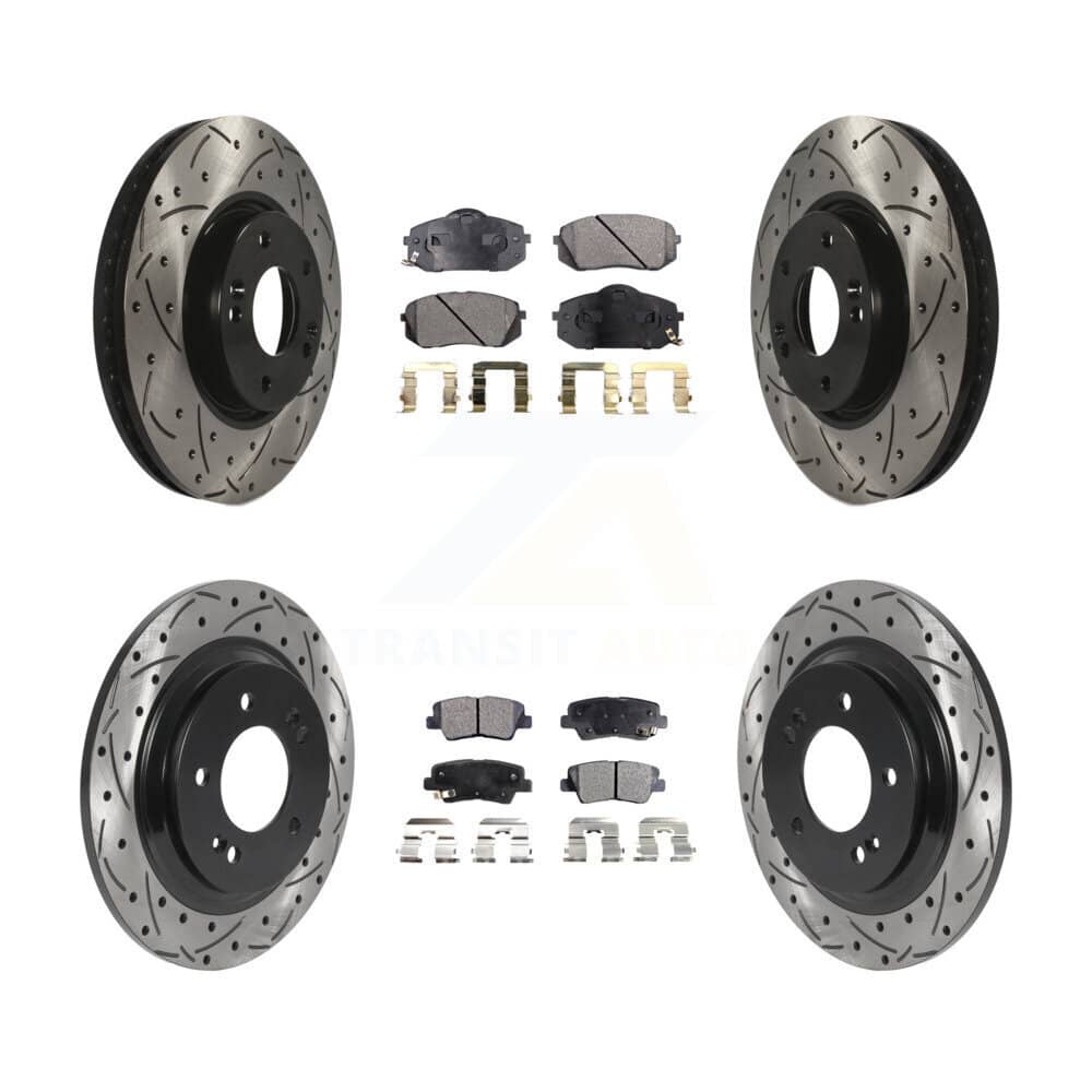 Transit Auto - KDF-101028 - Front and Rear Disc Brake Kits