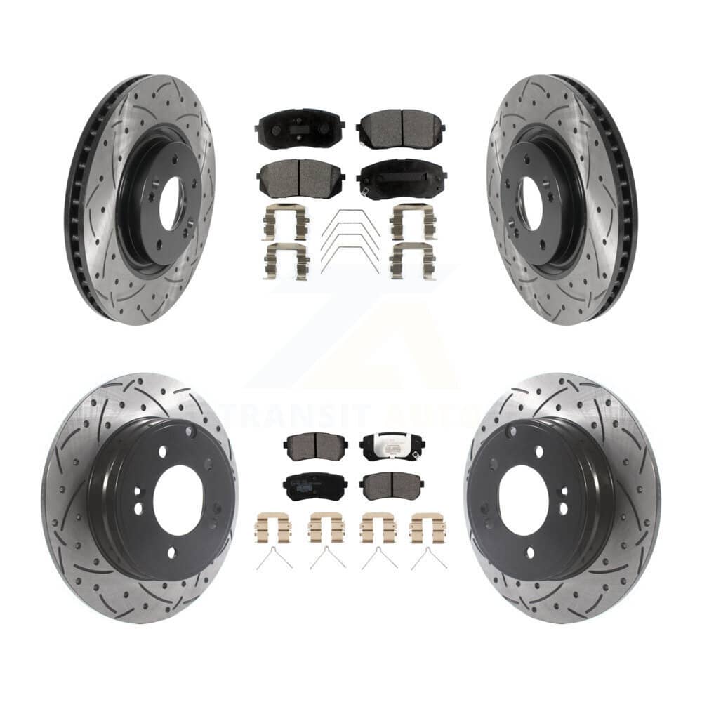 Transit Auto - KDT-100878 - Front and Rear Disc Brake Kits