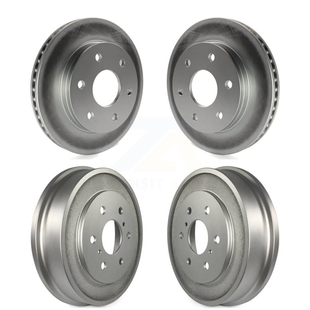 Genius - KG-101447 - Front and Rear Disc Brake Rotor and Hub Assembly Kits