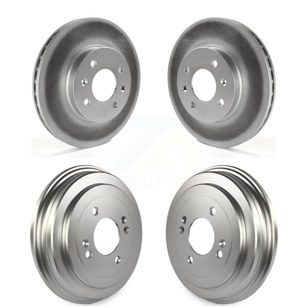 Genius - KG-101466 - Front and Rear Disc Brake Rotor and Hub Assembly Kits