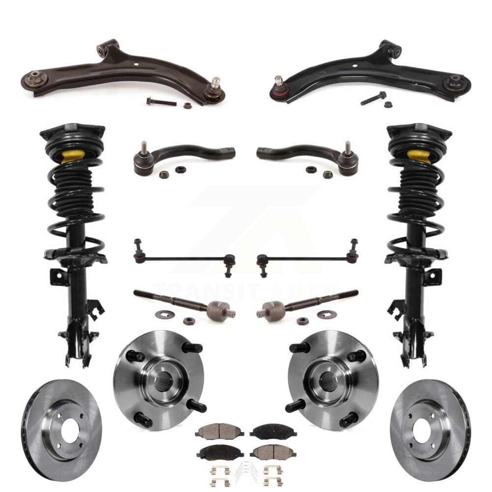 Transit Auto - KM-100398 - Front Suspension Strut and Coil Spring Assembly Kits