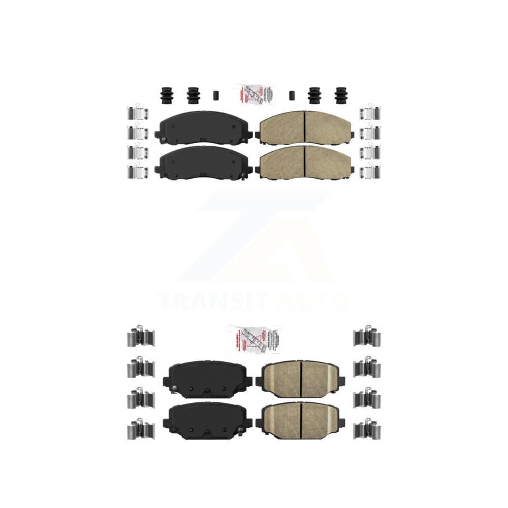 AmeriBRAKES - KNF-100018 - Front and Rear Disc Brake Pad Kits