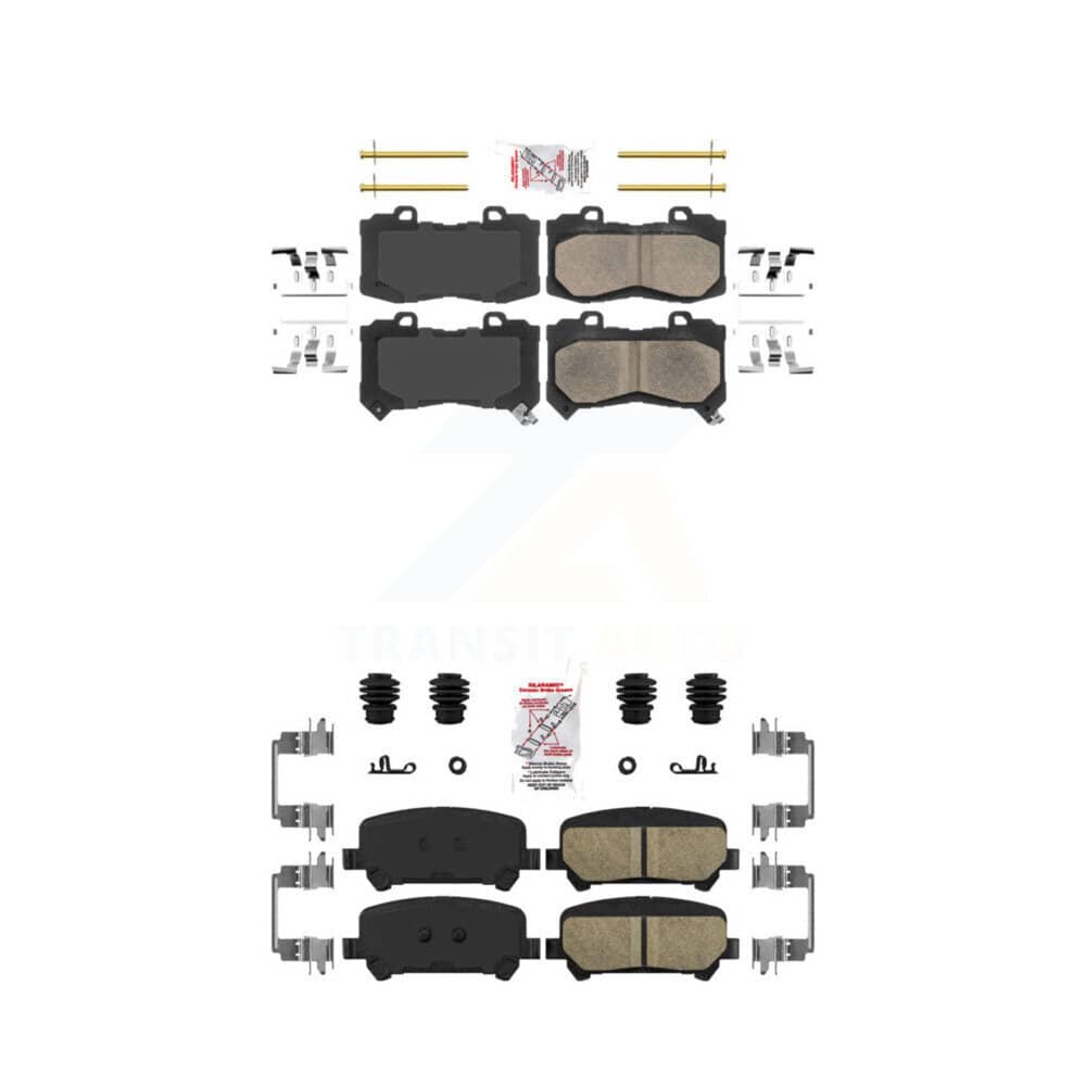 AmeriBRAKES - KNF-100045 - Front and Rear Disc Brake Pad Kits