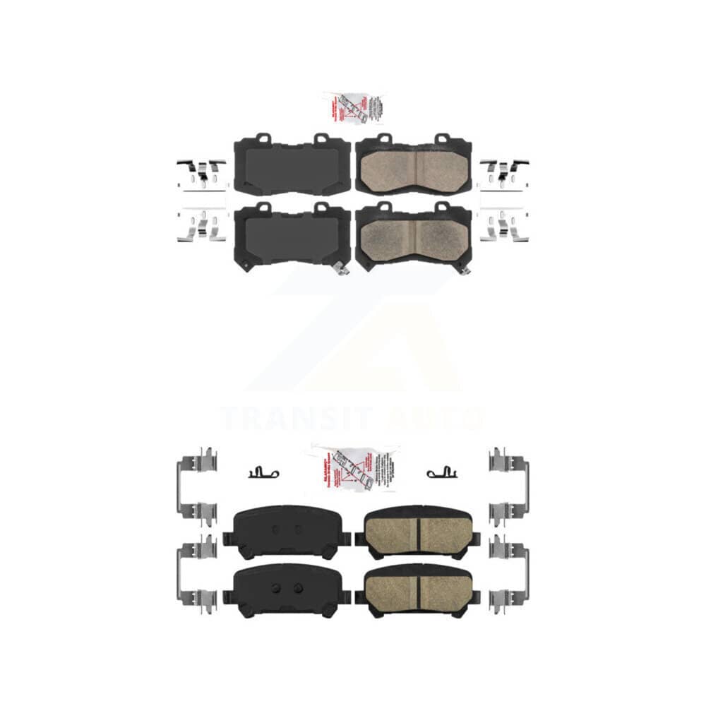 AmeriBRAKES - KNF-100048 - Front and Rear Disc Brake Pad Kits