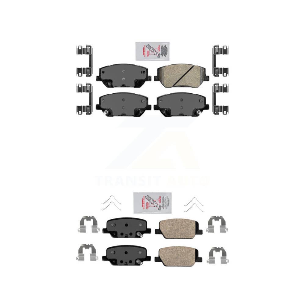 AmeriBRAKES - KNF-100099 - Front and Rear Disc Brake Pad Kits
