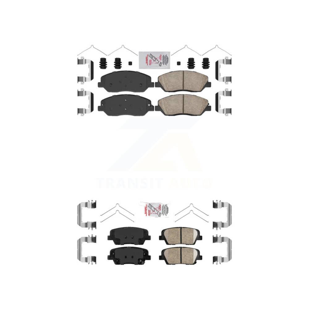 AmeriBRAKES - KNF-100100 - Front and Rear Disc Brake Pad Kits