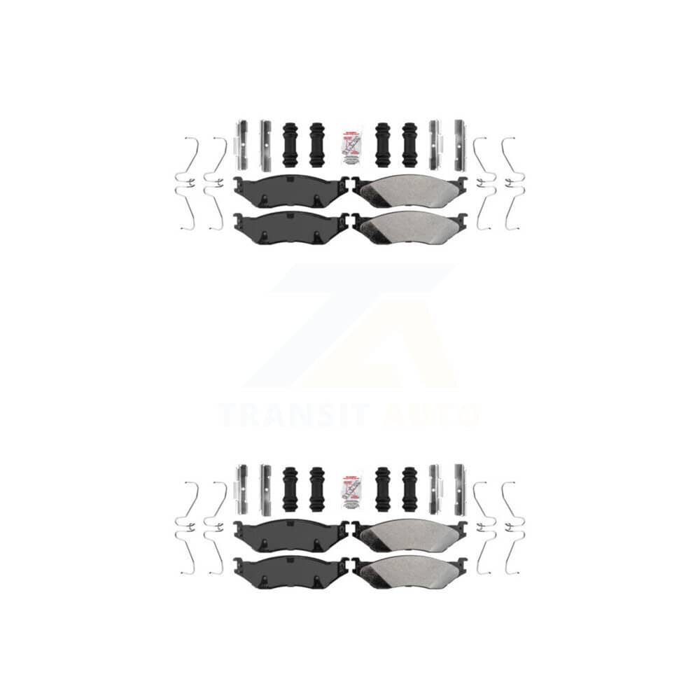 AmeriBRAKES - KNF-100134 - Front and Rear Disc Brake Pad Kits
