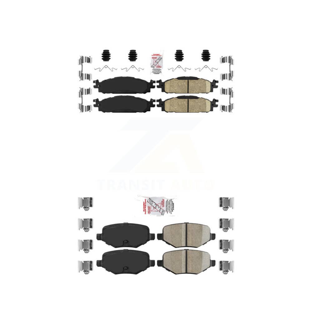 AmeriBRAKES - KNF-100146 - Front and Rear Disc Brake Pad Kits