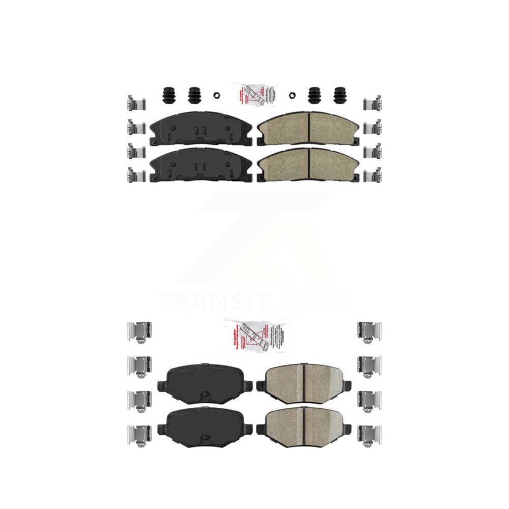 AmeriBRAKES - KNF-100156 - Front and Rear Disc Brake Pad Kits