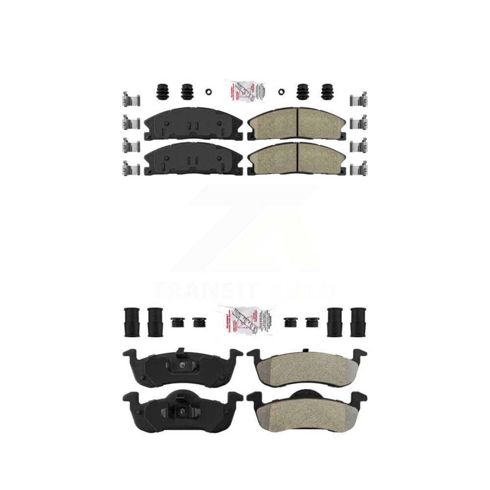 AmeriBRAKES - KNF-100162 - Front and Rear Disc Brake Pad Kits