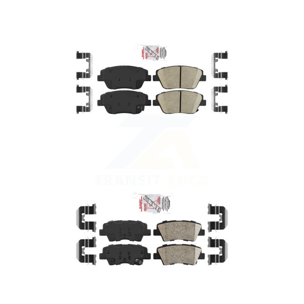 AmeriBRAKES - KNF-100170 - Front and Rear Disc Brake Pad Kits