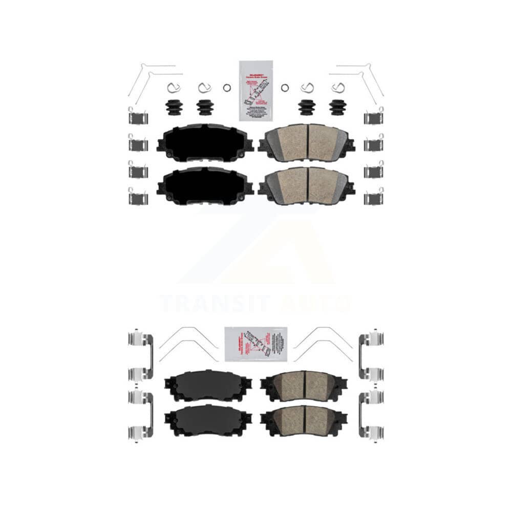 AmeriBRAKES - KNF-100202 - Front and Rear Disc Brake Pad Kits