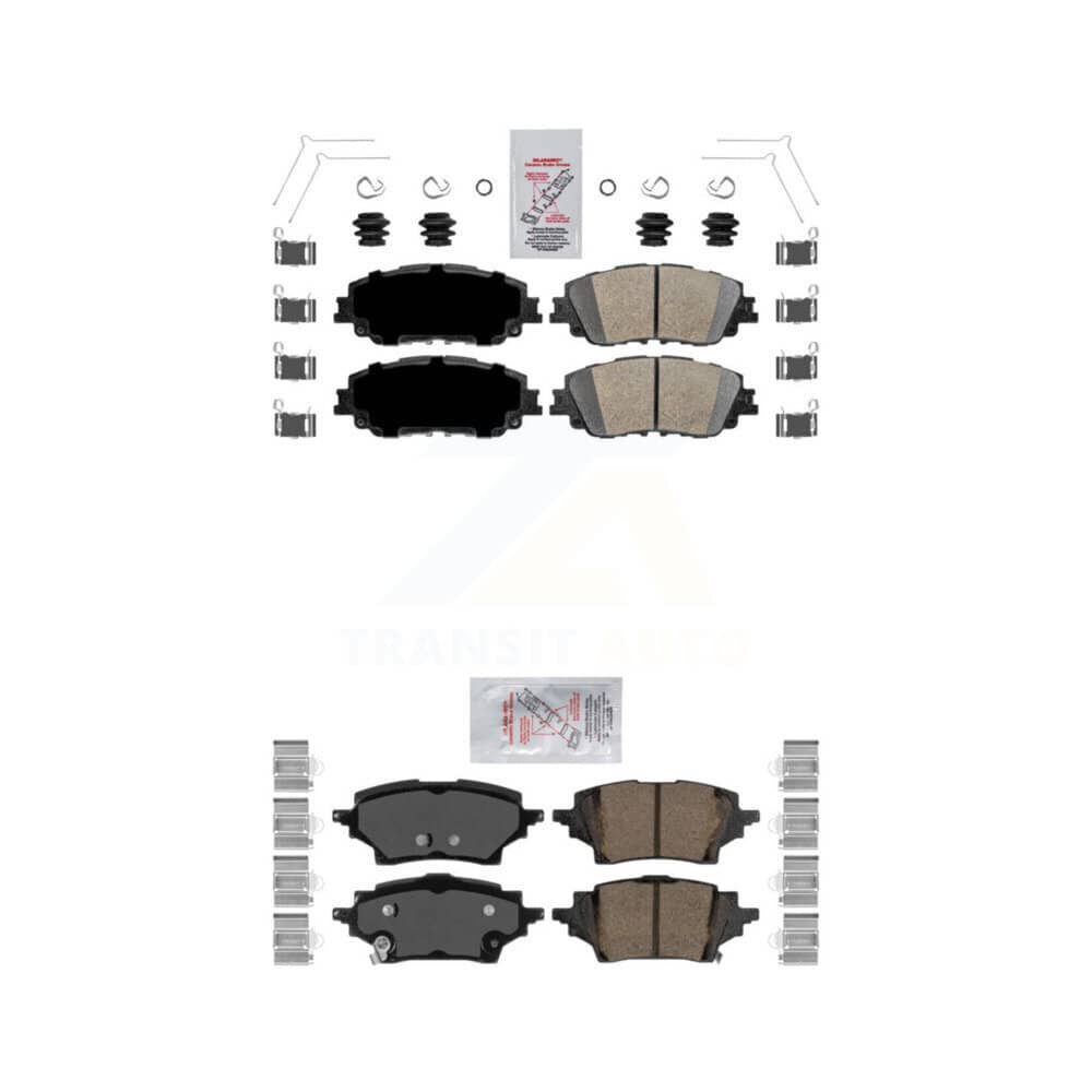 AmeriBRAKES - KNF-100203 - Front and Rear Disc Brake Pad Kits
