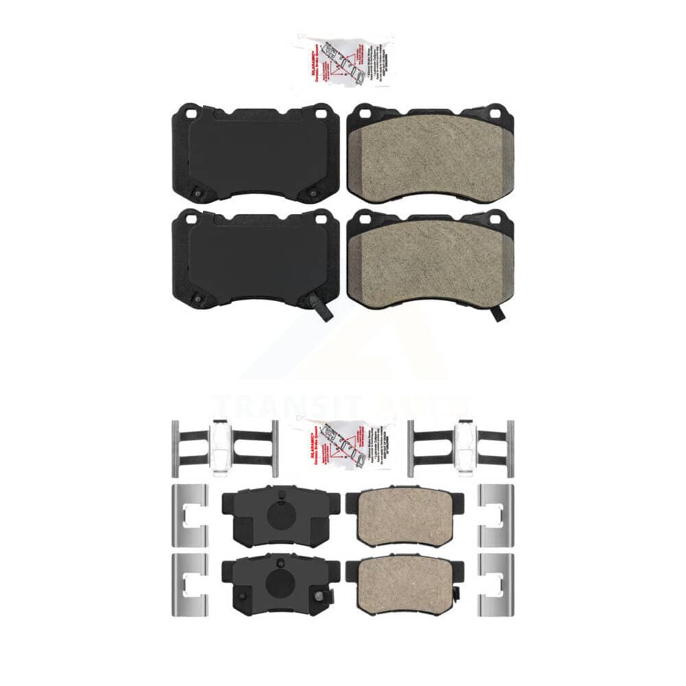 AmeriBRAKES - KNF-100213 - Front and Rear Disc Brake Pad Kits