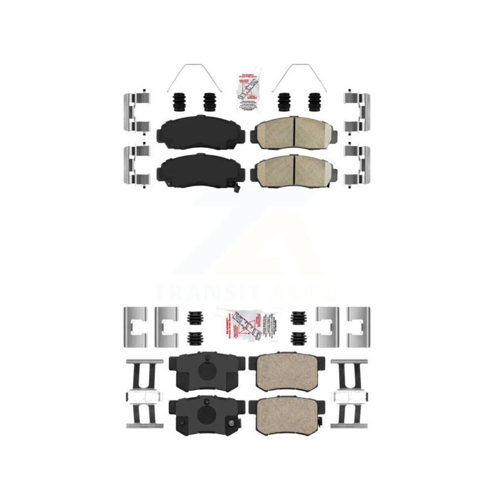 AmeriBRAKES - KNF-100214 - Front and Rear Disc Brake Pad Kits