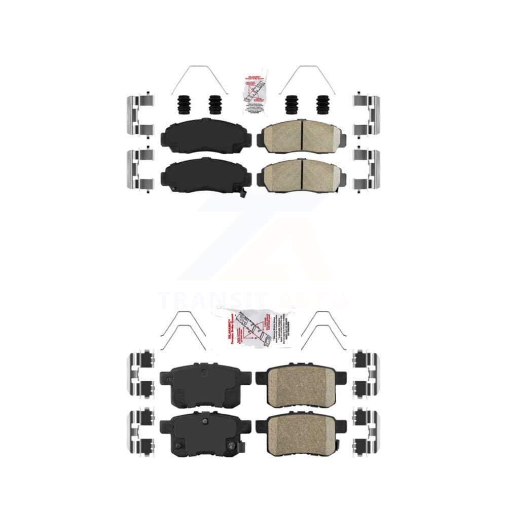 AmeriBRAKES - KNF-100217 - Front and Rear Disc Brake Pad Kits
