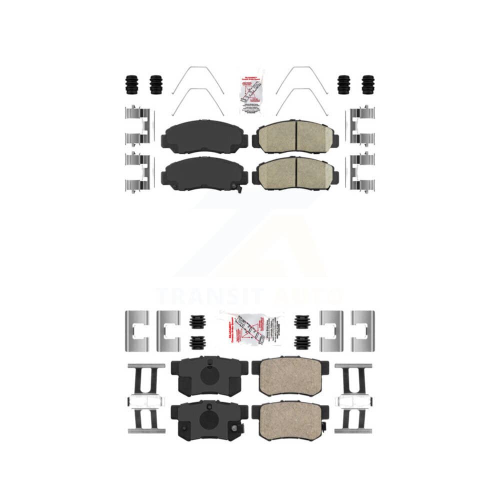AmeriBRAKES - KNF-100222 - Front and Rear Disc Brake Pad Kits