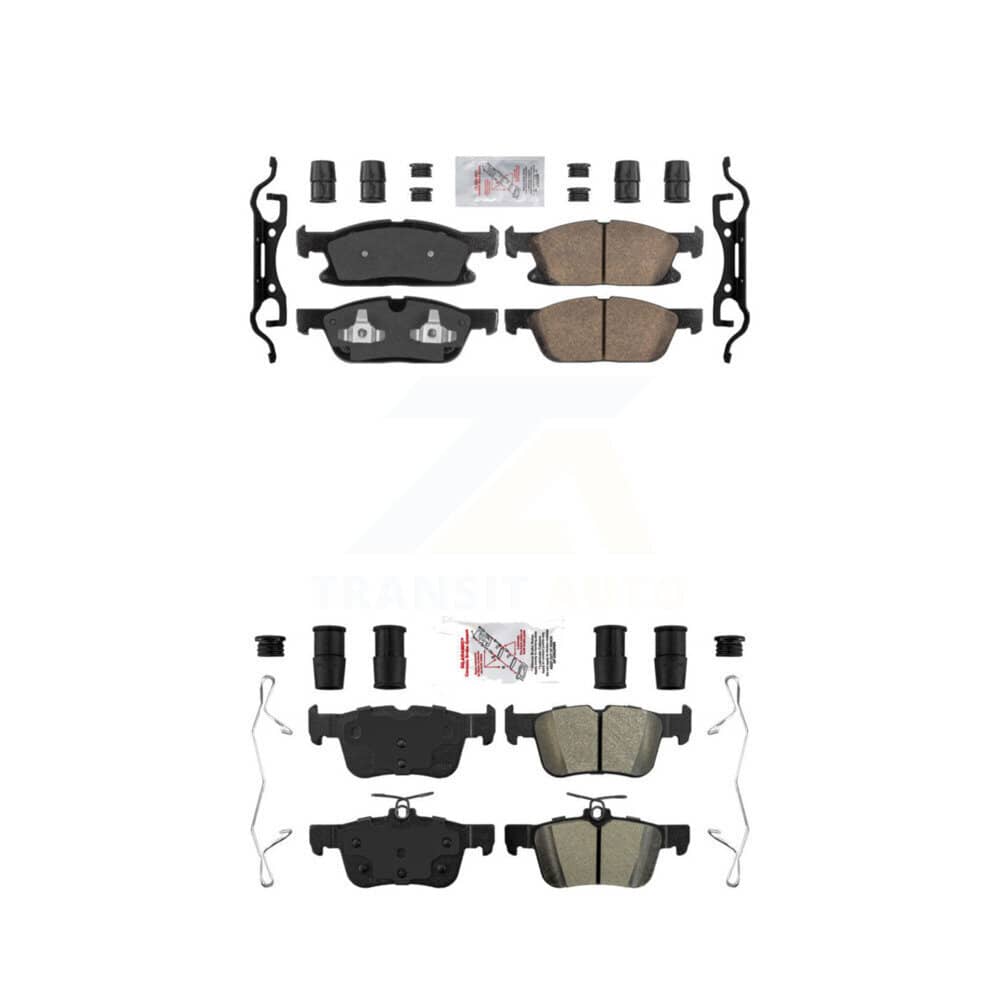 AmeriBRAKES - KNF-100232 - Front and Rear Disc Brake Pad Kits