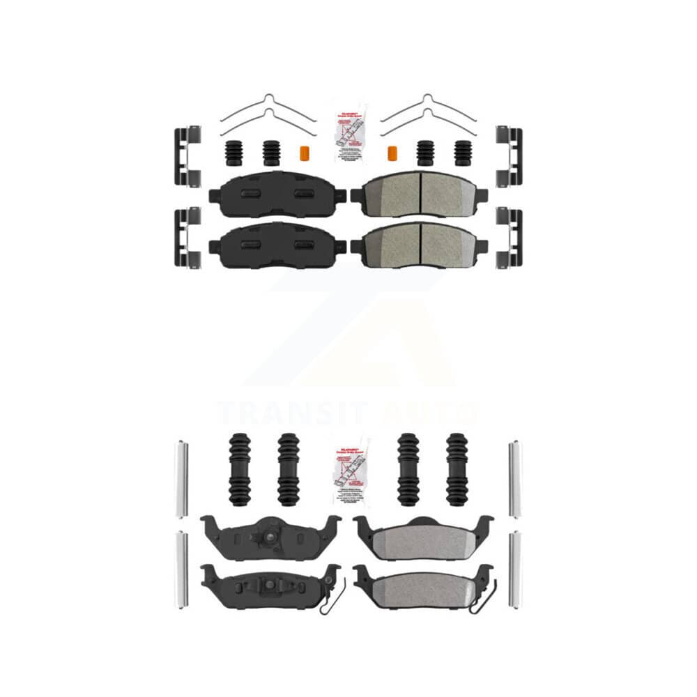 AmeriBRAKES - KNF-100243 - Front and Rear Disc Brake Pad Kits