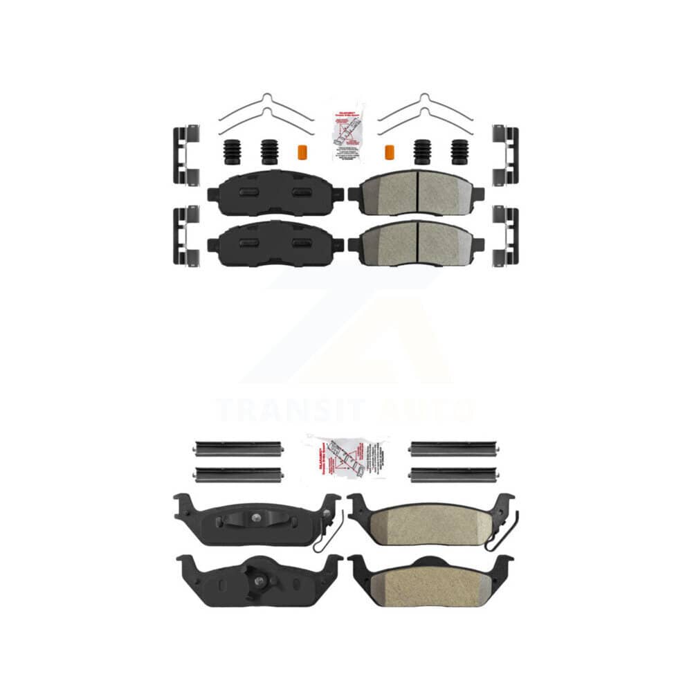 AmeriBRAKES - KNF-100244 - Front and Rear Disc Brake Pad Kits