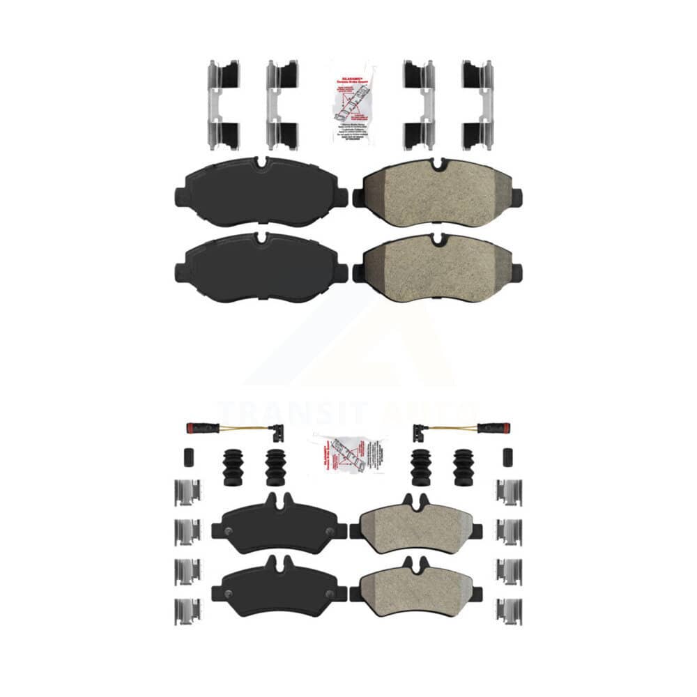 AmeriBRAKES - KNF-100245 - Front and Rear Disc Brake Pad Kits