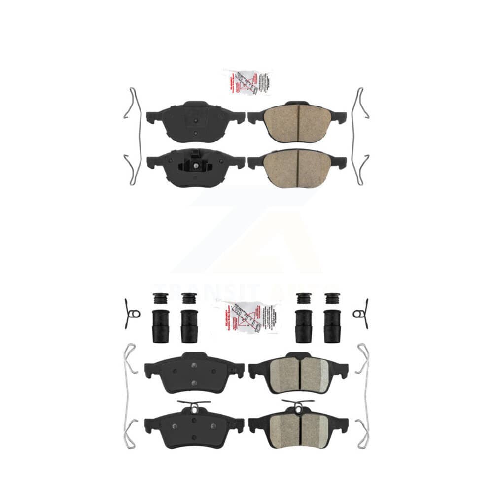 AmeriBRAKES - KNF-100269 - Front and Rear Disc Brake Pad Kits
