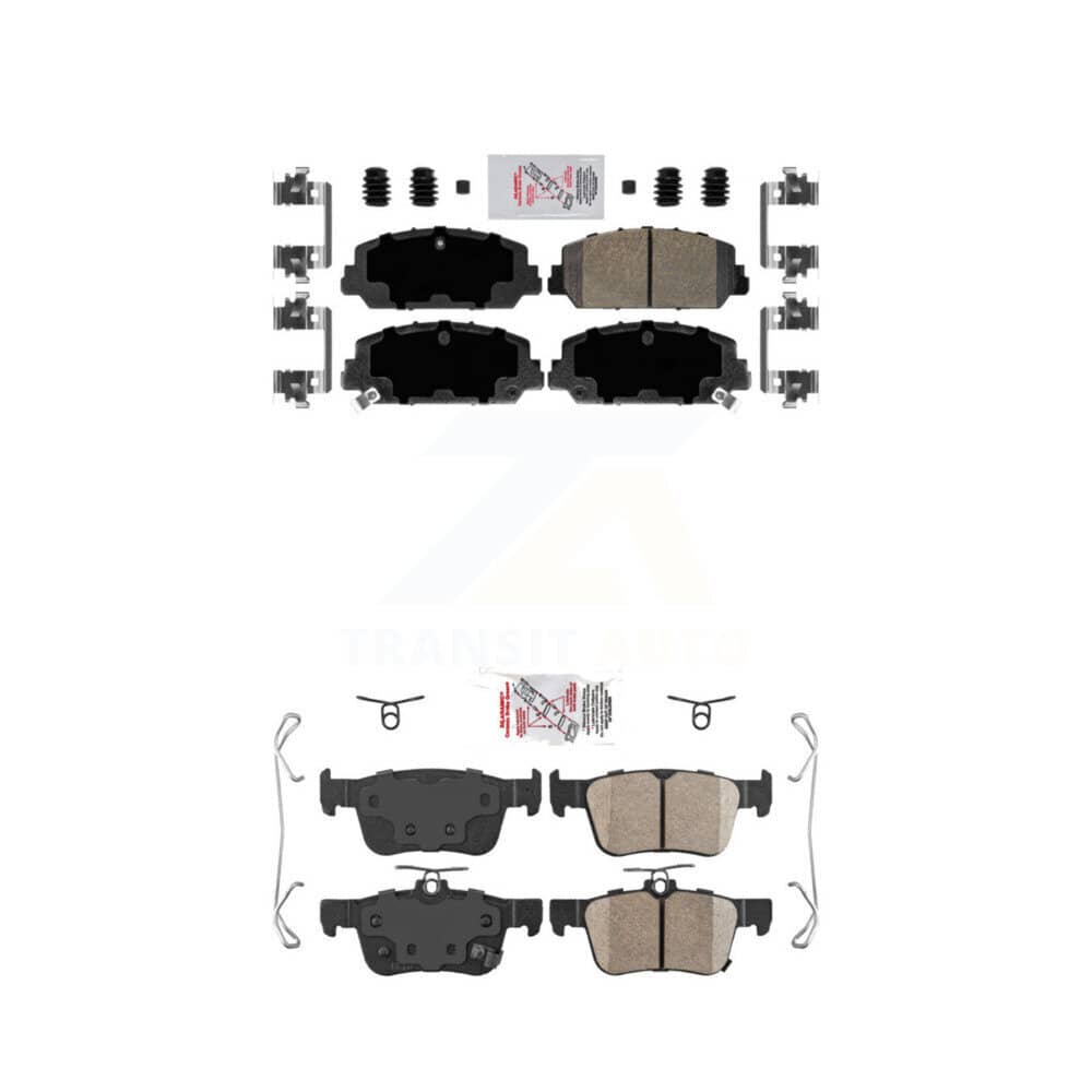 AmeriBRAKES - KNF-100306 - Front and Rear Disc Brake Pad Kits